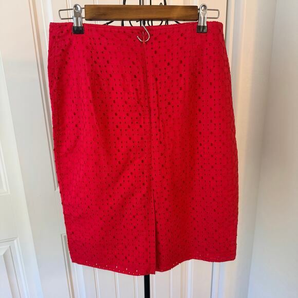 New York & Company Pink Textured Skirt Size 6 NWT Back Zip Slit - Picture 2 of 7